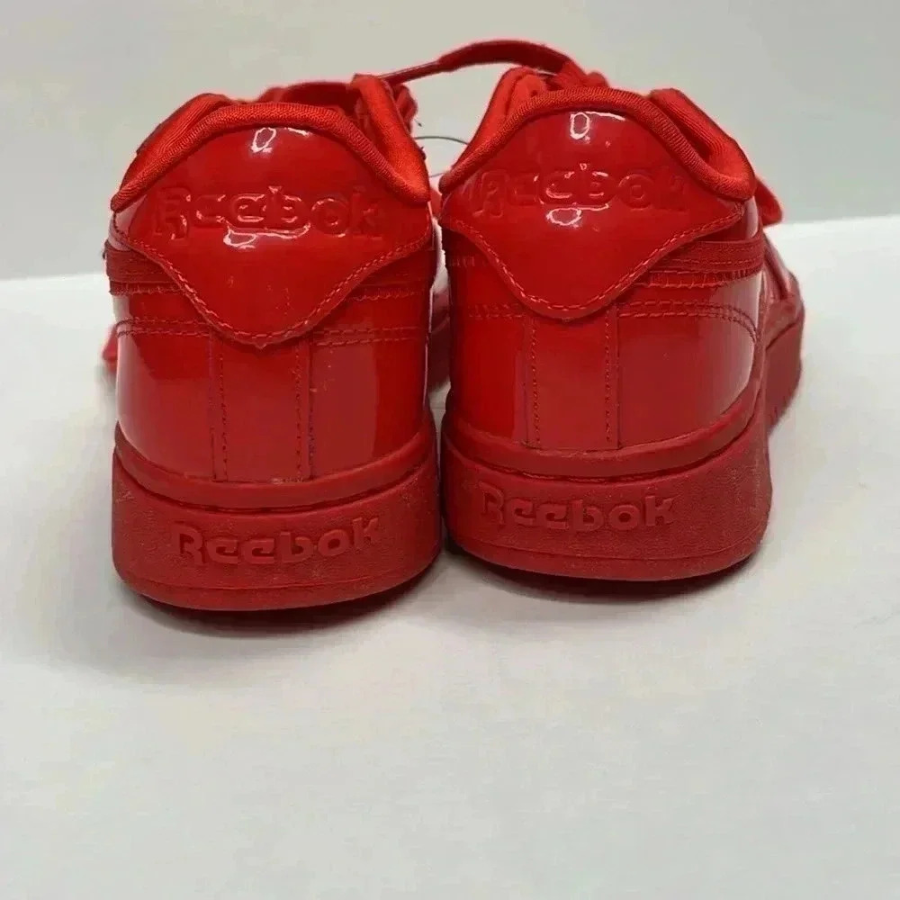 Reebok- Cardi B Club C Double, Sz. 6½ Women's Red Patent - Picture 3 of 5